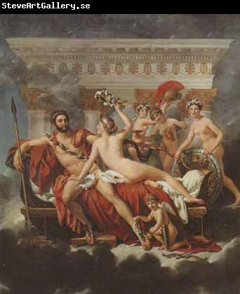 Jacques-Louis David Mars disarmed by venus and the three graces (mk02)